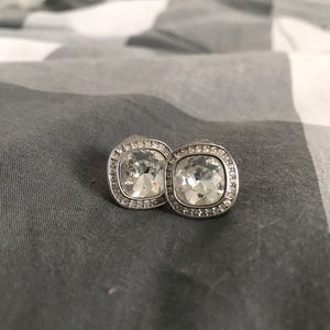 Crystal halo earrings
